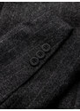 Ombre Stylish men's jacquard jacket with delicate stripes - graphite