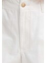 Bavlněné šortky Polo Ralph Lauren bílá barva, hladké, high waist, 211939691