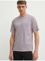 Bavlněné tričko adidas Originals fialová barva, IS1762