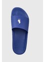 Pantofle Polo Ralph Lauren Polo Slide pánské, tmavomodrá barva, 809931326001