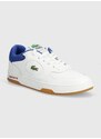 Kožené sneakers boty Lacoste Lineset Contrasted Collar Leather bílá barva, 47SMA0060
