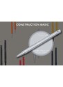 Troika Multitasking kuličkové pero Construction basic, stříbrná