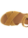 JUNGLA Dámské kožené žluté sandály 8183-ALBERO-255