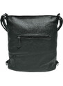 Bella Belly Stylový černý kabelko-batoh 2v1 s třásněmi