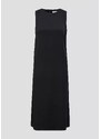 s.Oliver dámské saténové midi šaty černé