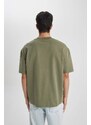 DEFACTO Oversize Fit Crew Neck T-Shirt