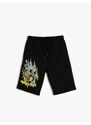 Koton Elastic Waist Normal Boys' Black Shorts 3skb40041tk.