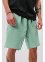 Šortky, Barva Světle Zelená, s Potiskem French Stripe
