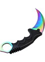 Camerazar Taktický nůž pro přežití CS:GO Karambit, chirurgická ocel, délka 19 cm, s plastovým pouzdrem