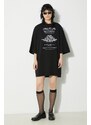 Bavlněné tričko Fiorucci Invitation Print Oversized T-Shirt černá barva, s potiskem, U01FPTSH107CJ01BK01