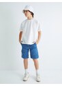 Koton Pocket Cotton Cargo Denim Shorts