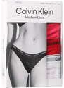 3PACK dámské kalhotky brazilky Calvin Klein vícebarevné (QD5225E-NPC)