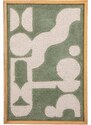Zeleno-béžový obraz Bloomingville Longton 65 x 45 cm