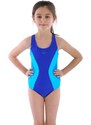 Spin Dívčí jednodílné plavky Bibione II modro-tyrkysové