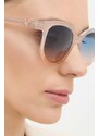 Sluneční brýle Guess dámské, béžová barva, GU7877_5357B