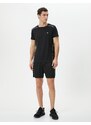 Koton Sports Shorts Lace-Up Waist Slogan Printed With Pocket.