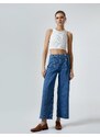 Koton Wide Leg Jeans High Waist Buttoned Jeans - Sandra Jeans