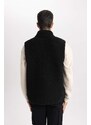 DEFACTO Discovery Channel Oversize Fit Stand-up Collar Vest