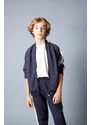 DEFACTO Boy College Collar Bomber Heavy Fabric Cardigan
