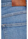 Džínové šortky Tommy Hilfiger dámské, hladké, high waist, WW0WW41323