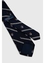Hedvábná kravata Polo Ralph Lauren tmavomodrá barva, 712926092