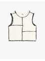 Koton Crop Tank Top with Stitching Detail Sleeveless