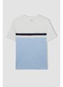 DEFACTO Regular Fit Color Block Short Sleeve T-Shirt