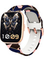 Chytré hodinky Madvell Nova s bluetooth voláním pudrová s silikonovým řemínkem růžový vektor