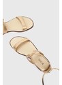 Kožené sandály MICHAEL Michael Kors Amara dámské, zlatá barva, 40S4AMFS1M