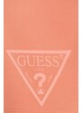 Dětské kraťasy Guess oranžová barva, s potiskem, nastavitelný pas