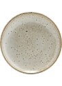 House Doctor Šedý kameninový dezertní talíř Lake 16 cm