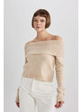 DEFACTO Slim Fit Strapless Pullover