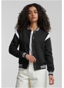 UC Ladies Dámská inset College Sweat Jacket blk/wht