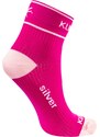 Sportovní ponožky KLIMATEX Levi malinová-sv.růžová