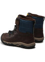 Dětské boty Keen Jr Greta Boot WP Coffee Bean-Blue Wing