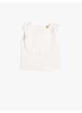 Koton Undershirt Frilly Crew Neck Sleeveless Guipure