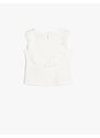 Koton Undershirt Frilly Crew Neck Sleeveless Guipure