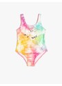 Koton Swimming Trunks Gradient Glitter Printed Thick Straps U-Neck