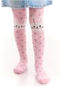 Denokids Bunny Girl Polka Dot Thick Pink Pantyhose.