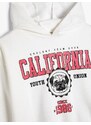 Koton Hooded Sweatshirt. California Printed Sharding