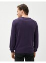 Koton Basic Knitwear Sweater Crew Neck Slim Fit Long Sleeved