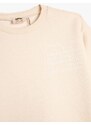 Koton Basic Sweatshirt with Shark Firm Crew Neck