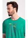 Cool Comics Pánská noční košile s krátkým rukávem Outdoor - zelená