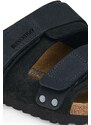 Semišové pantofle Birkenstock Uji dámské, černá barva, 1024810