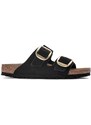 Semišové pantofle Birkenstock ARIZONA BIG BUCKLE dámské, černá barva, 1023239