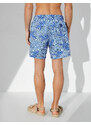 Koton Marine Shorts with Multicolored Abstract Print Tie Waist, Pocket