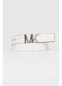 Oboustranný kožený pásek MICHAEL Michael Kors dámský, bílá barva
