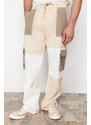 Trendyol Limited Edition Khaki Color Block Loose Fit Cargo Pants
