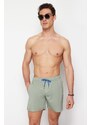 Trendyol Light Khaki Basic Standard Size Swim Shorts