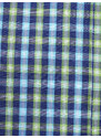 Willsoor Pánská košile slim fit s modrou a zelenou kostičkou 16829